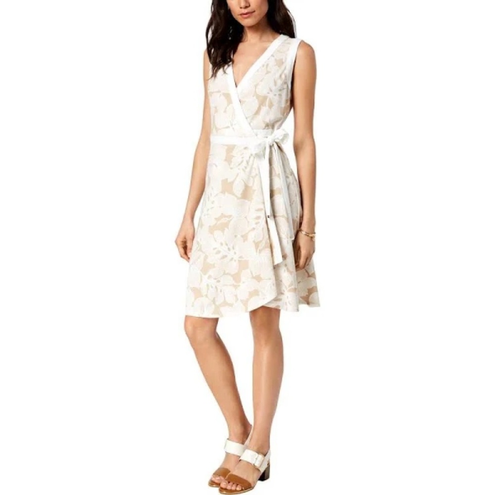 Tommy Hilfiger Womens Sleeveless Floral Print Wrap